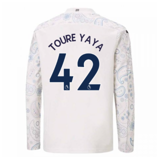 2020-2021 Manchester City Puma Third Long Sleeve Shirt (Kids) (TOURE YAYA 42)