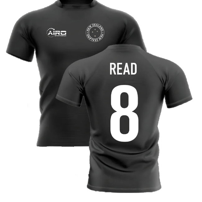 2025-2026 New Zealand Home Concept Rugby Shirt (Read 8)