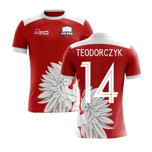 2025-2026 Poland Away Concept Football Shirt (Teodorczyk 14) - Kids