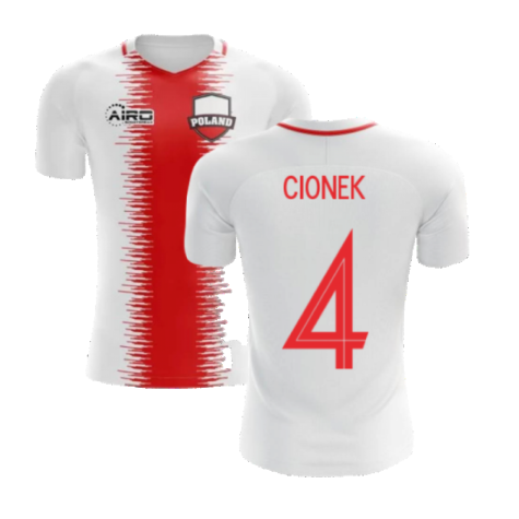 2023-2024 Poland Home Concept Football Shirt (Cionek 4)