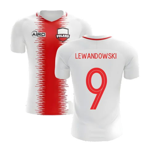 2025-2026 Poland Home Concept Football Shirt (Lewandowski 9) - Kids