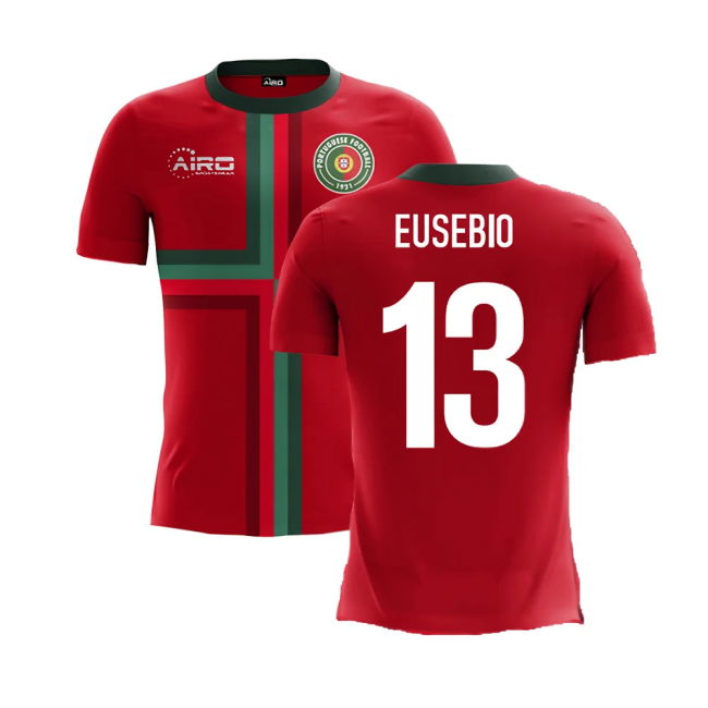 2025-2026 Portugal Airo Concept Home Shirt (Eusebio 13)