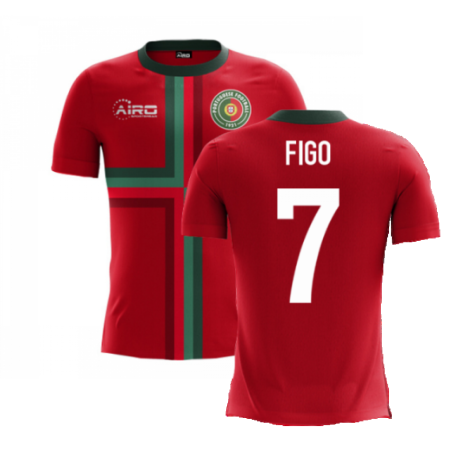 2023-2024 Portugal Airo Concept Home Shirt (Figo 7)