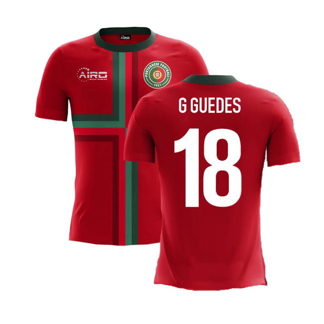 2025-2026 Portugal Airo Concept Home Shirt (G Guedes 18) - Kids