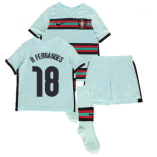 2020-2021 Portugal Away Nike Mini Kit (B Fernandes 18)