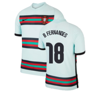 2020-2021 Portugal Away Nike Vapor Match Shirt (B Fernandes 18)