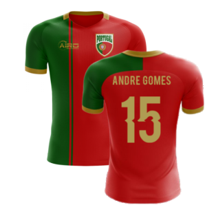 2023-2024 Portugal Flag Home Concept Football Shirt (Andre Gomes 15)