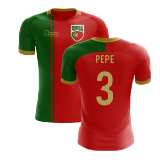 2022-2023 Portugal Flag Home Concept Football Shirt (Pepe 3) - Kids