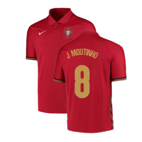 2020-2021 Portugal Home Nike Football Shirt (J Moutinho 8)