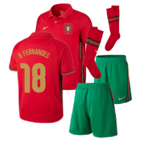 2020-2021 Portugal Home Nike Mini Kit (B Fernandes 18)