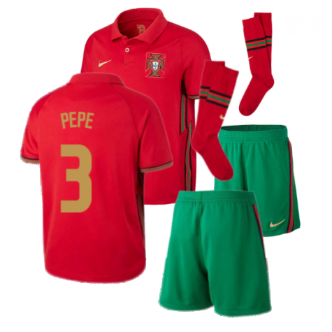 2020-2021 Portugal Home Nike Mini Kit (PEPE 3)