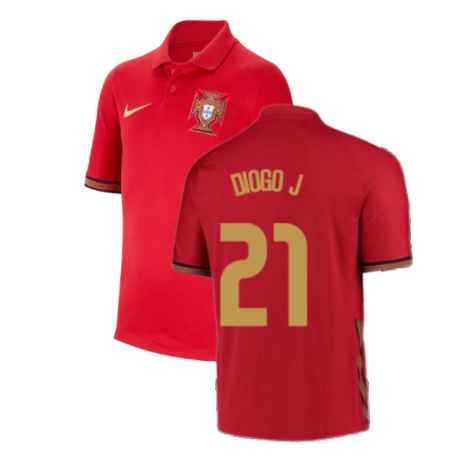 2020-2021 Portugal Home Nike Shirt (Kids) (DIOGO J 21)