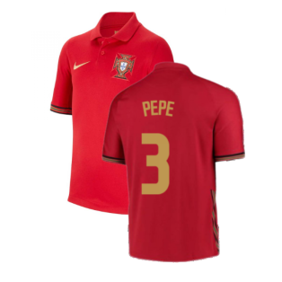 2020-2021 Portugal Home Nike Shirt (Kids) (PEPE 3)