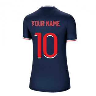 2020-2021 PSG Home Nike Womens Football Shirt (Your Name)
