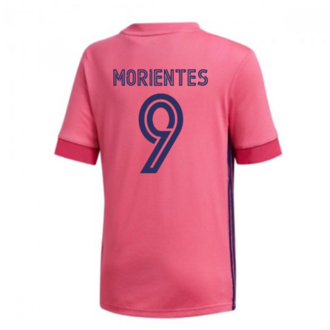2020-2021 Real Madrid Adidas Away Shirt (Kids) (MORIENTES 9)