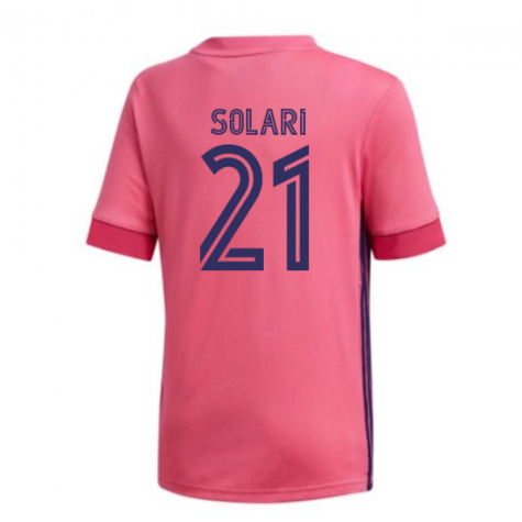 2020-2021 Real Madrid Adidas Away Shirt (Kids) (SOLARI 21)