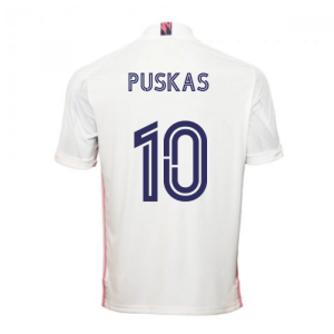 2020-2021 Real Madrid Adidas Home Football Shirt (PUSKAS 10)