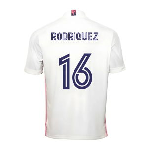 2020-2021 Real Madrid Adidas Home Football Shirt (RODRIGUEZ 16)