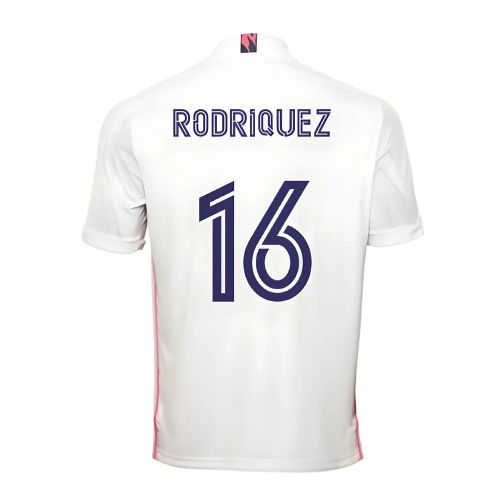 2020-2021 Real Madrid Adidas Home Football Shirt (RODRIGUEZ 16)