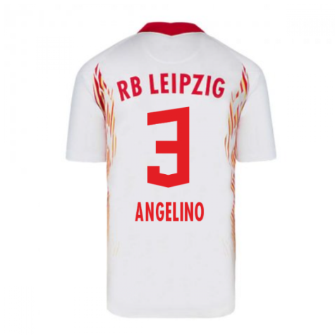 2020-2021 Red Bull Leipzig Home Nike Football Shirt (ANGELINO 3)