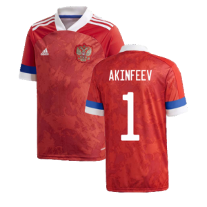 2020-2021 Russia Home Adidas Football Shirt (Kids) (AKINFEEV 1)