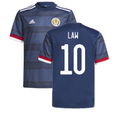 2020-2021 Scotland Home Adidas Football Shirt (LAW 10)