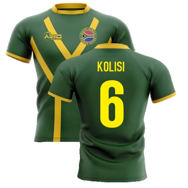 2025-2026 South Africa Springboks Flag Concept Rugby Shirt (Kolisi 6)