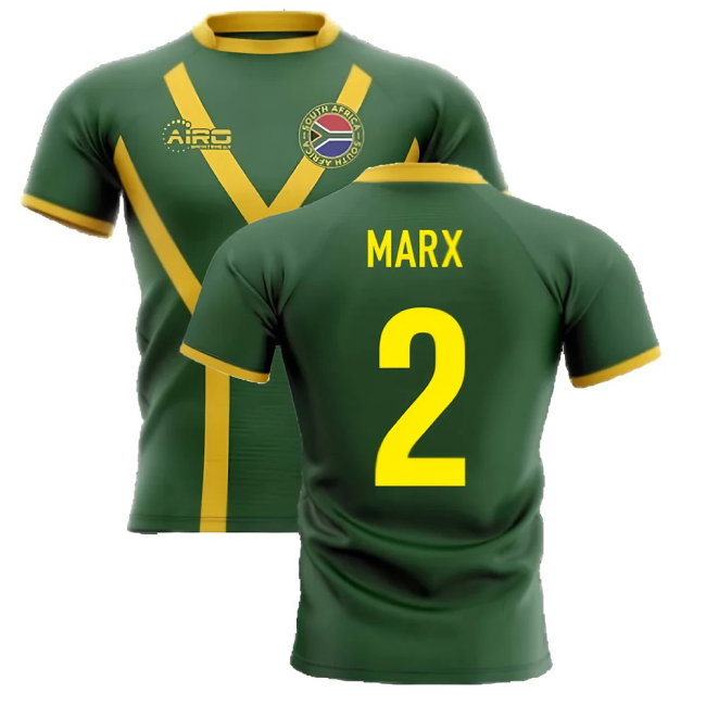 2025-2026 South Africa Springboks Flag Concept Rugby Shirt (Marx 2)