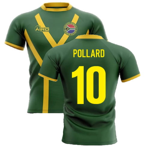 2025-2026 South Africa Springboks Flag Concept Rugby Shirt (Pollard 10)