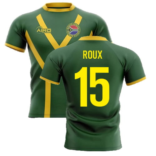 2025-2026 South Africa Springboks Flag Concept Rugby Shirt (Roux 15)