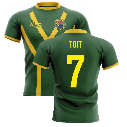 2025-2026 South Africa Springboks Flag Concept Rugby Shirt (Toit 7)