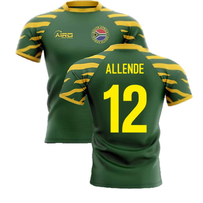 2025-2026 South Africa Springboks Home Concept Rugby Shirt (Allende 12)
