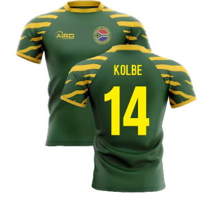 2025-2026 South Africa Springboks Home Concept Rugby Shirt (Kolbe 14)