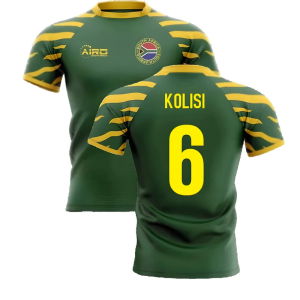 2025-2026 South Africa Springboks Home Concept Rugby Shirt (Kolisi 6)