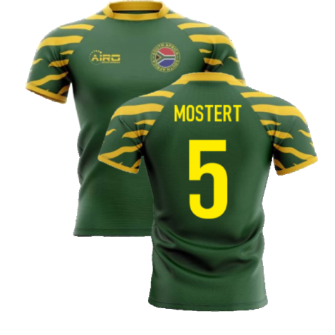2023-2024 South Africa Springboks Home Concept Rugby Shirt (Mostert 5)