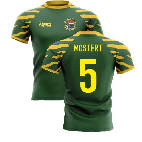 2025-2026 South Africa Springboks Home Concept Rugby Shirt (Mostert 5)