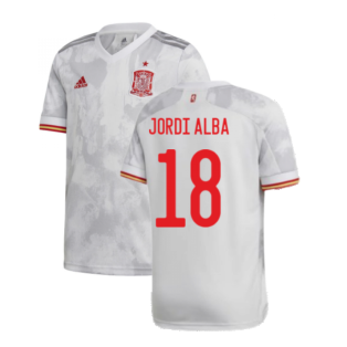 2020-2021 Spain Away Shirt (JORDI ALBA 18)