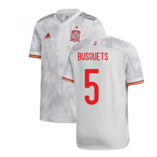 2020-2021 Spain Away Shirt (Kids) (BUSQUETS 5)