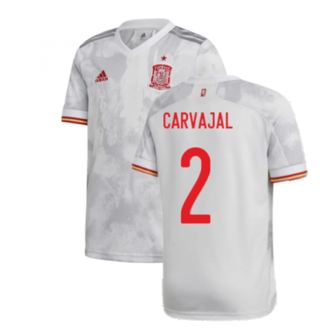 2020-2021 Spain Away Shirt (Kids) (CARVAJAL 2)