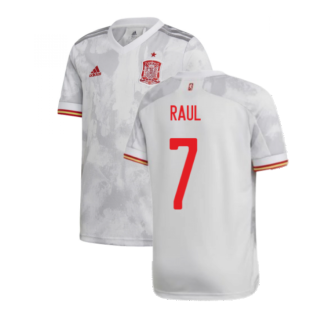 2020-2021 Spain Away Shirt (Kids) (RAUL 7)