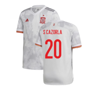 2020-2021 Spain Away Shirt (Kids) (S CAZORLA 20)