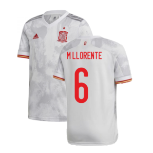 2020-2021 Spain Away Shirt (M LLORENTE 6)