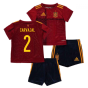 2020-2021 Spain Home Adidas Baby Kit (CARVAJAL 2)