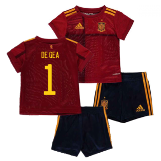 2020-2021 Spain Home Adidas Baby Kit (DE GEA 1)
