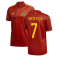 2020-2021 Spain Home Adidas Football Shirt (DAVID VILLA 7)