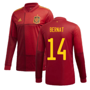2020-2021 Spain Home Adidas Long Sleeve Shirt (BERNAT 14)