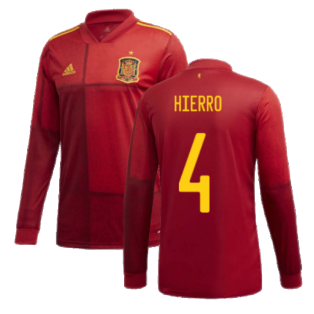 2020-2021 Spain Home Adidas Long Sleeve Shirt (HIERRO 4)