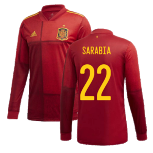 2020-2021 Spain Home Adidas Long Sleeve Shirt (SARABIA 22)