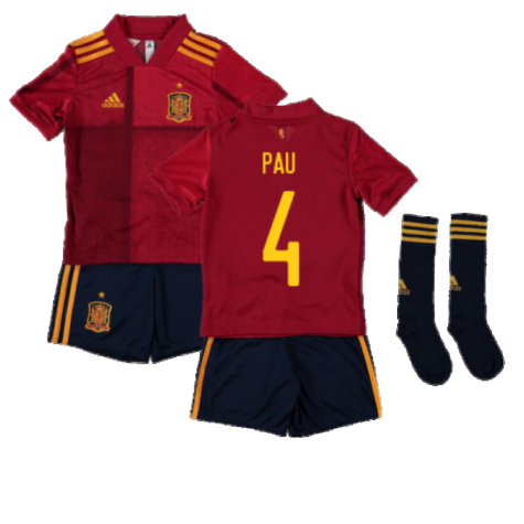 2020-2021 Spain Home Adidas Mini Kit (PAU 4)