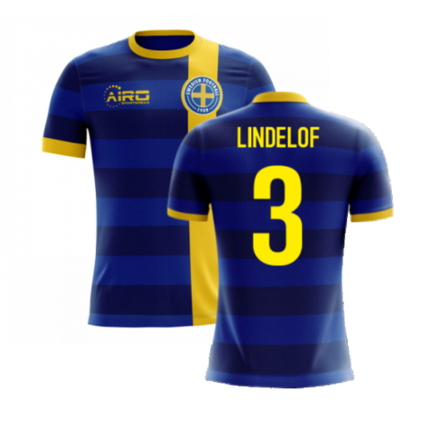 2023-2024 Sweden Airo Concept Away Shirt (Lindelof 3)